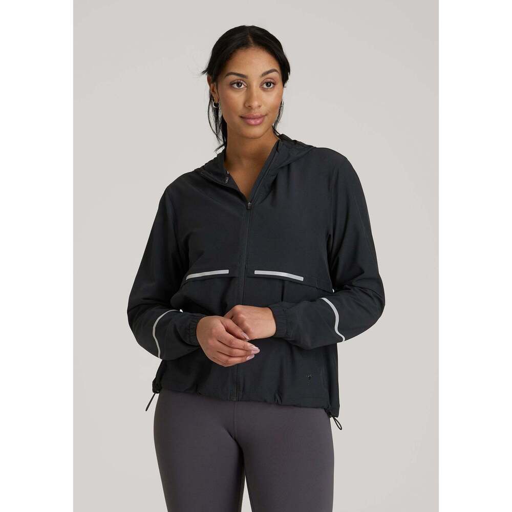 American Tall Featherweight Packable Jacket for Tall Women in Black Size XLXL /